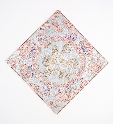 Клэр Фалькенштейн: Белая живопись, 1969   Акрил и холст, масло   68 х 67 дюймов, подписано, озаглавлено и датировано на обороте